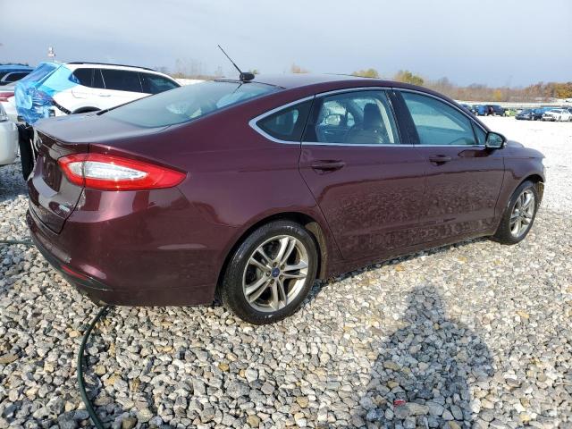 3FA6P0HR2DR162958 - 2013 FORD FUSION SE MAROON photo 3