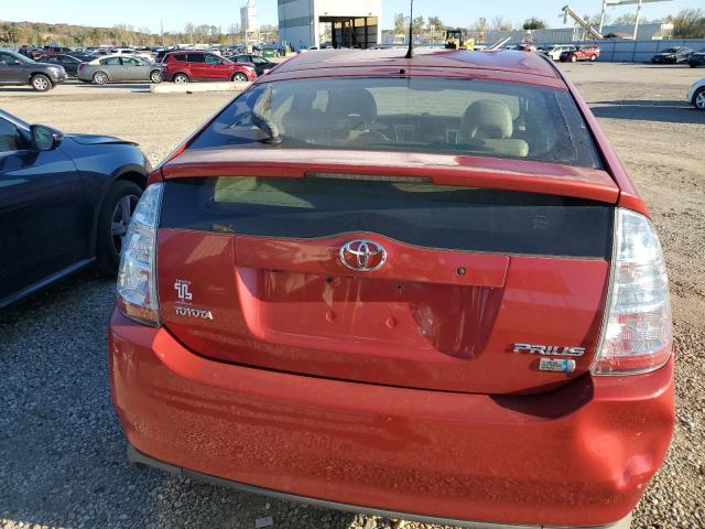 JTDKB20U087789819 - 2008 TOYOTA PRIUS RED photo 6