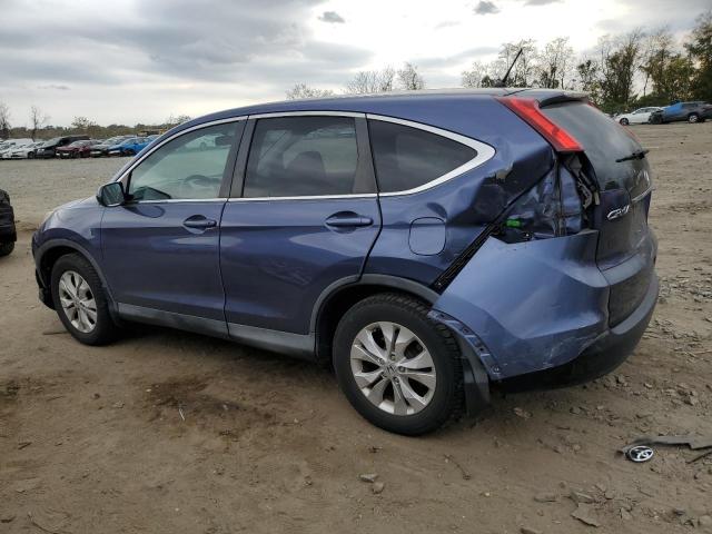 2HKRM3H53EH549439 - 2014 HONDA CR-V EX BLUE photo 2