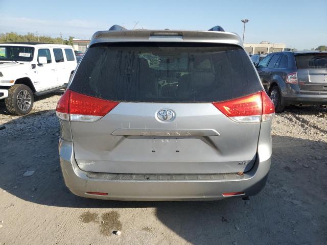 5TDYK3DCXCS199210 - 2012 TOYOTA SIENNA XLE SILVER photo 6