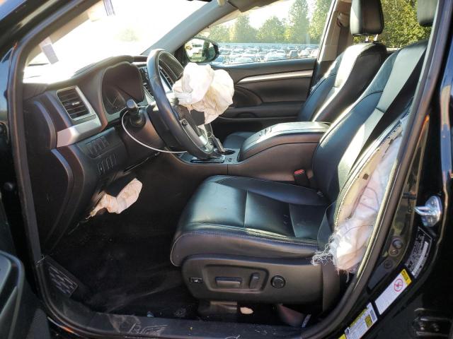 5TDJKRFH2GS352858 - 2016 TOYOTA HIGHLANDER XLE BLACK photo 7