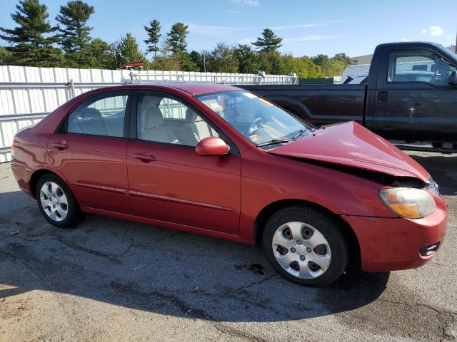 KNAFE222095665807 - 2009 KIA SPECTRA EX RED photo 4