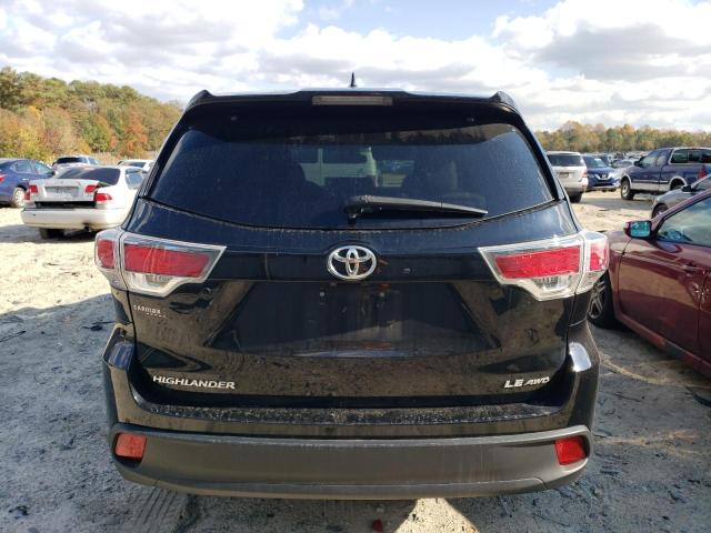 5TDBKRFH3FS204690 - 2015 TOYOTA HIGHLANDER LE BLACK photo 6