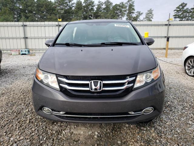 5FNRL5H98EB054587 - 2014 HONDA ODYSSEY TOURING GRAY photo 5