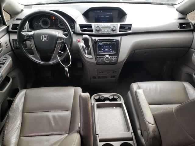 5FNRL5H98EB054587 - 2014 HONDA ODYSSEY TOURING GRAY photo 8