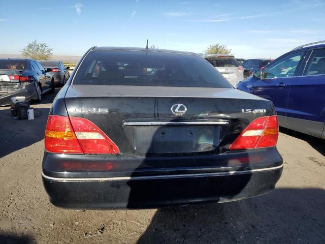 JTHBN30FX10021857 - 2001 LEXUS LS 430 BLACK photo 6