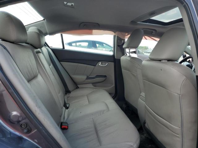 19XFB2F99FE086527 - 2015 HONDA CIVIC EXL ნაცრისფერი ფოტო 10