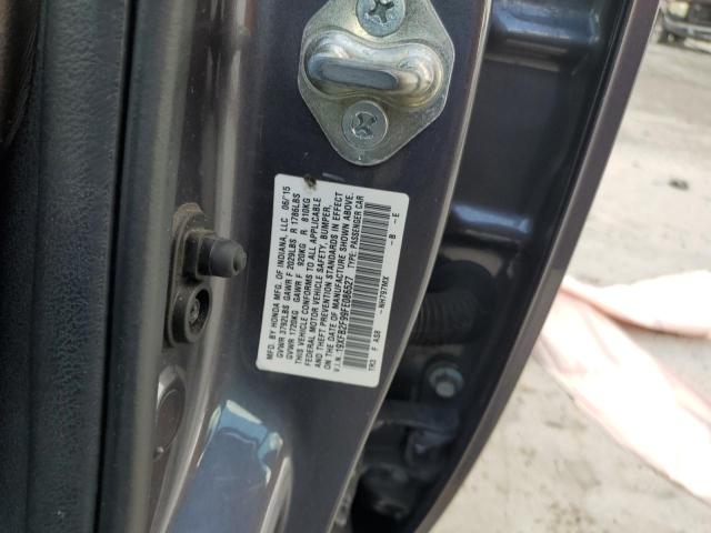 19XFB2F99FE086527 - 2015 HONDA CIVIC EXL ნაცრისფერი ფოტო 13