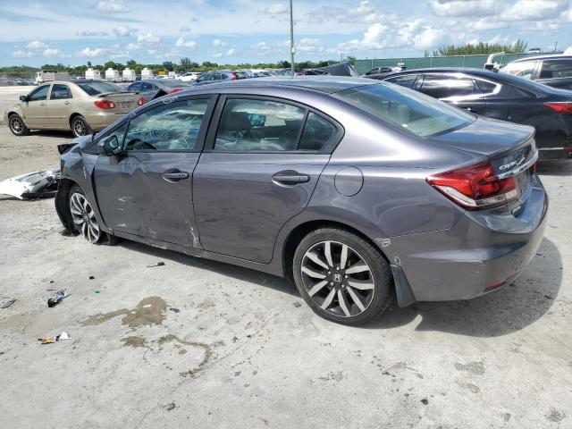 19XFB2F99FE086527 - 2015 HONDA CIVIC EXL ნაცრისფერი ფოტო 2