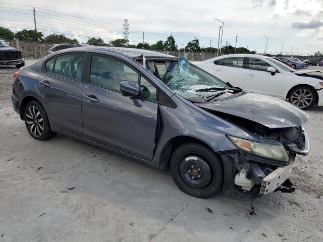 19XFB2F99FE086527 - 2015 HONDA CIVIC EXL ნაცრისფერი ფოტო 4