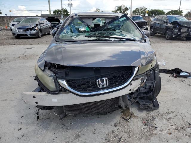 19XFB2F99FE086527 - 2015 HONDA CIVIC EXL ნაცრისფერი ფოტო 5