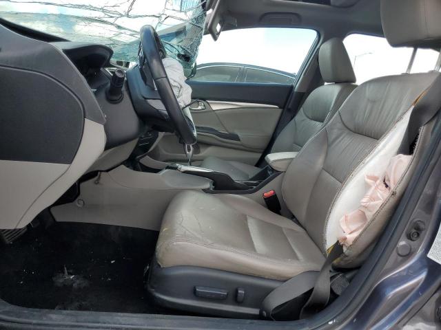 19XFB2F99FE086527 - 2015 HONDA CIVIC EXL ნაცრისფერი ფოტო 7