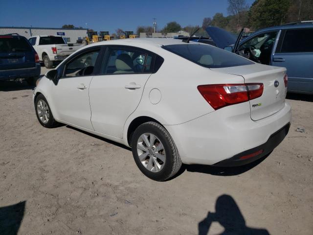 KNADN4A36D6102289 - 2013 KIA RIO EX WHITE photo 2