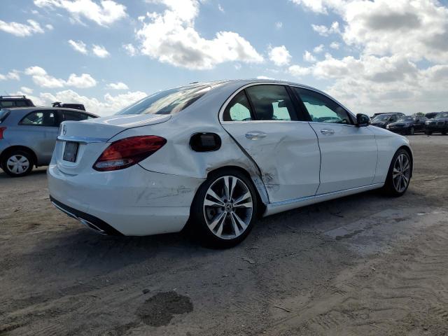 55SWF4JB8JU278484 - 2018 MERCEDES-BENZ C 300 WHITE photo 3