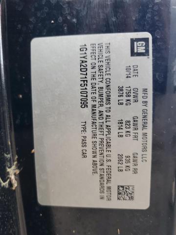 1G1YA2D71F5107095 - 2015 CHEVROLET CORVETTE STINGRAY 1LT BLACK photo 13