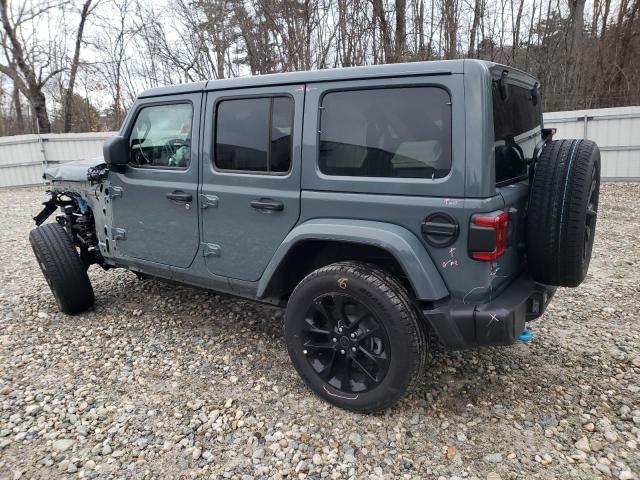 1C4RJXP65RW174499 - 2024 JEEP WRANGLER SAHARA 4XE GRAY photo 2