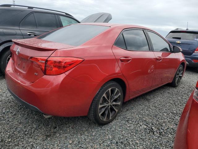 2T1BURHE6HC775972 - 2017 TOYOTA COROLLA L RED photo 3