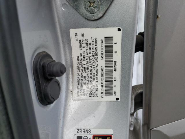 2HGFA1F63BH526437 - 2011 HONDA CIVIC LX-S 银色 照片 13