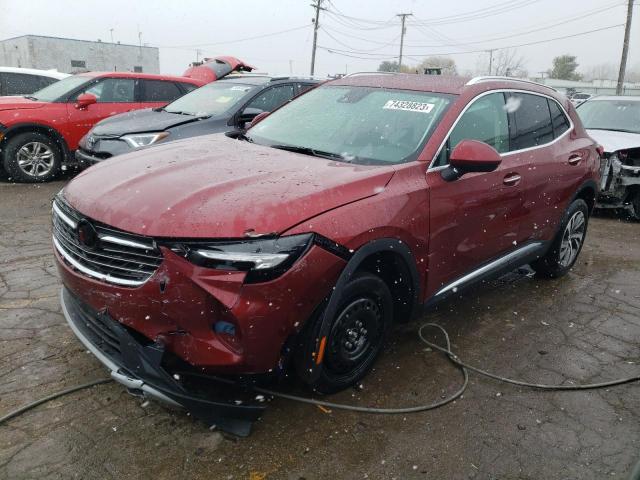 LRBFZNR42PD013546 - 2023 BUICK ENVISION ESSENCE أحمر صورة 1