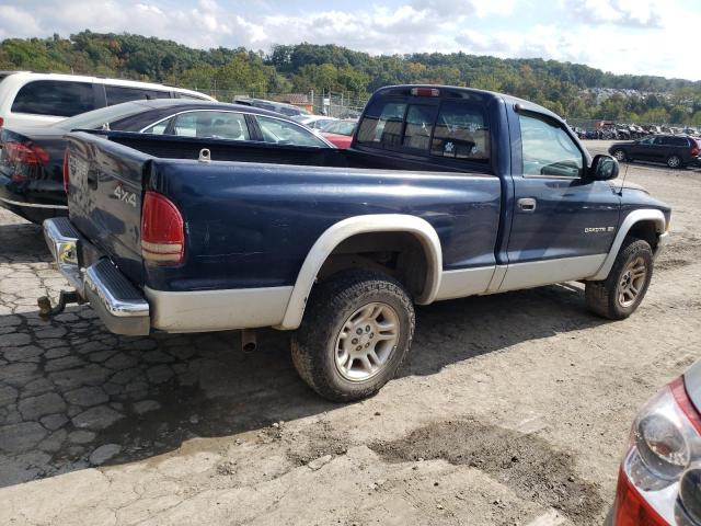 1B7GG26X21S116431 - 2001 DODGE DAKOTA BLUE photo 3