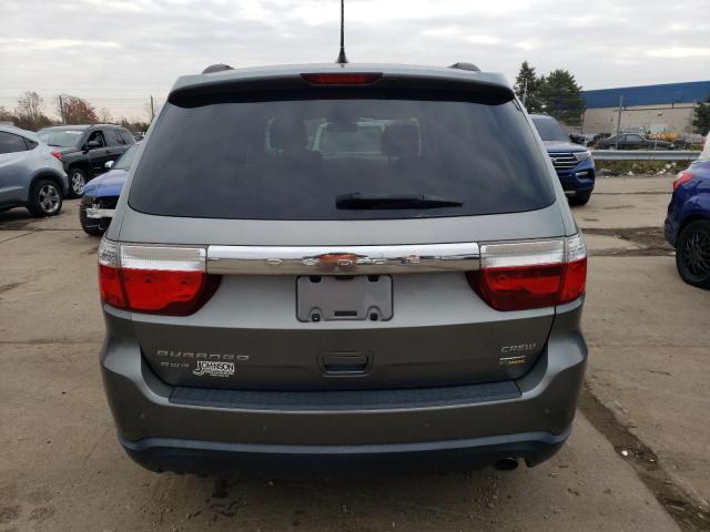 1D4RE4GG3BC692973 - 2011 DODGE DURANGO CREW GRAY photo 6