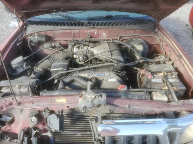 5TEGN92NX2Z076244 - 2002 TOYOTA TACOMA DOUBLE CAB PRERUNNER RED photo 11