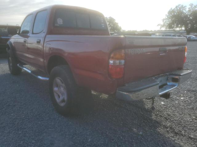 5TEGN92NX2Z076244 - 2002 TOYOTA TACOMA DOUBLE CAB PRERUNNER RED photo 2