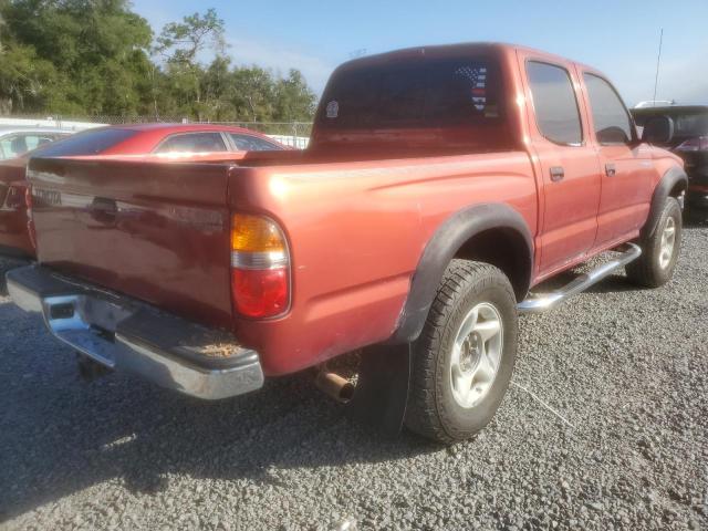 5TEGN92NX2Z076244 - 2002 TOYOTA TACOMA DOUBLE CAB PRERUNNER RED photo 3