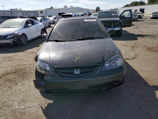 1HGEM21922L108657 - 2002 HONDA CIVIC EX BLACK photo 5