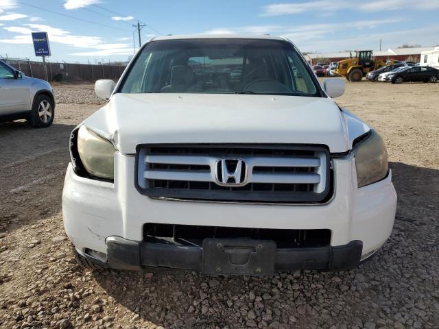 5FNYF18406B011993 - 2006 HONDA PILOT EX WHITE photo 5