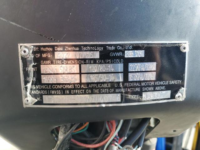 L37MMJBVXNZ040746 - 2022 DAIX SCOOTER 黑色 照片 10