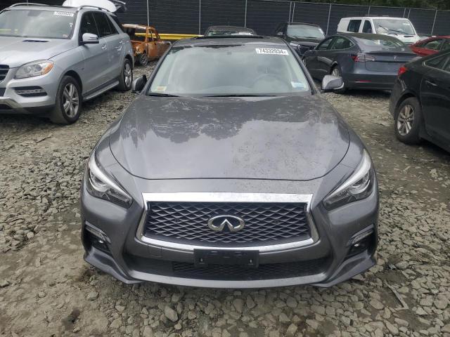 JN1EV7AR7KM593352 - 2019 INFINITI Q50 LUXE GRAY photo 5