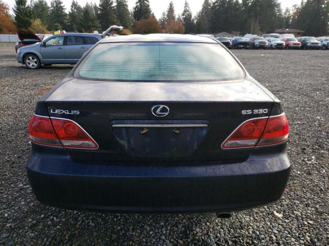 JTHBA30G555055878 - 2005 LEXUS ES 330 BLUE photo 6