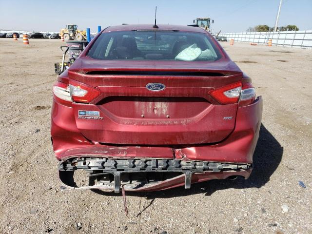 3FA6P0H79ER148779 - 2014 FORD FUSION SE RED photo 6