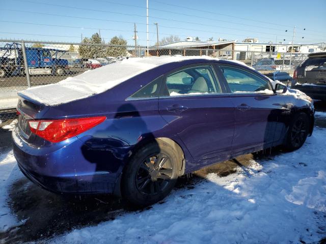 5NPEB4AC9CH498674 - 2012 HYUNDAI SONATA GLS BLUE photo 3