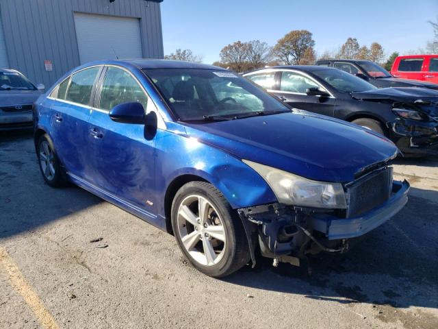 1G1PE5SB5D7100418 - 2013 CHEVROLET CRUZE LT BLUE photo 4