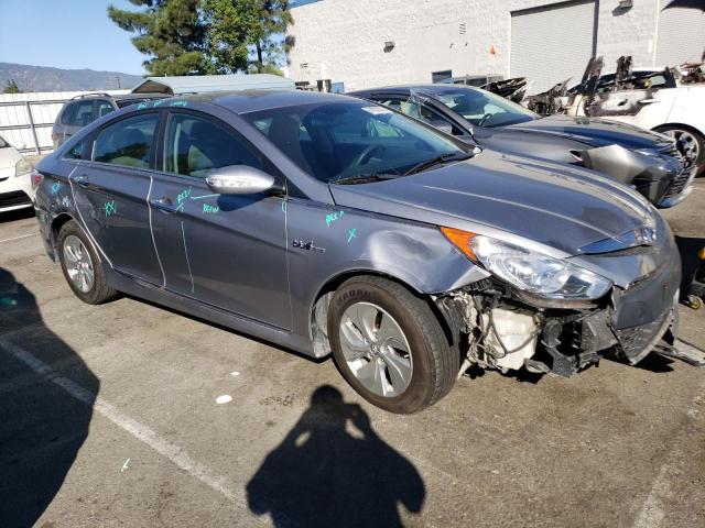 KMHEC4A48FA131004 - 2015 HYUNDAI SONATA HYBRID GRAY photo 4