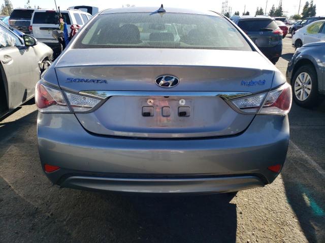 KMHEC4A48FA131004 - 2015 HYUNDAI SONATA HYBRID GRAY photo 6