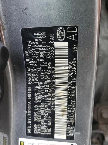 2T1BR30E75C369303 - 2005 TOYOTA COROLLA CE SILVER photo 12