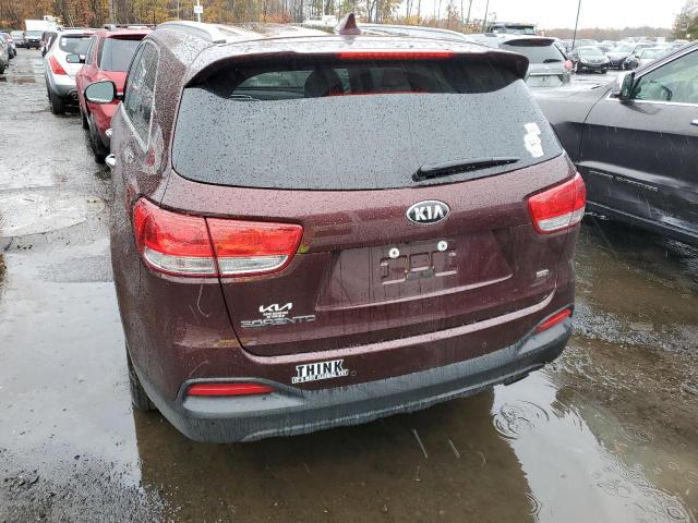 5XYPGDA3XJG374072 - 2018 KIA SORENTO LX BURGUNDY photo 6