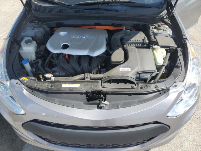 KMHEC4A42FA127823 - 2015 HYUNDAI SONATA HYBRID SILVER photo 11