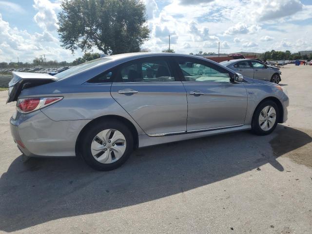 KMHEC4A42FA127823 - 2015 HYUNDAI SONATA HYBRID SILVER photo 3