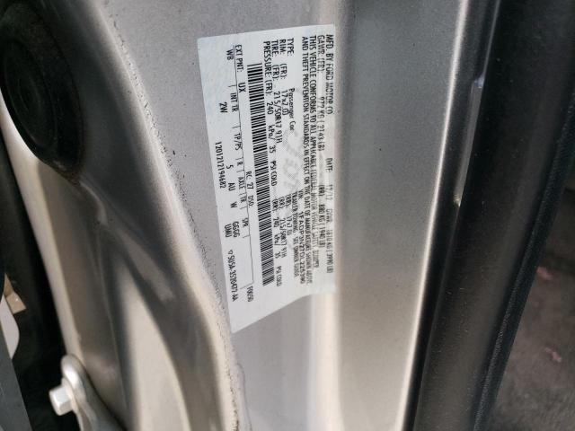 1FADP3N27DL225390 - 2013 FORD FOCUS TITANIUM SILVER photo 12