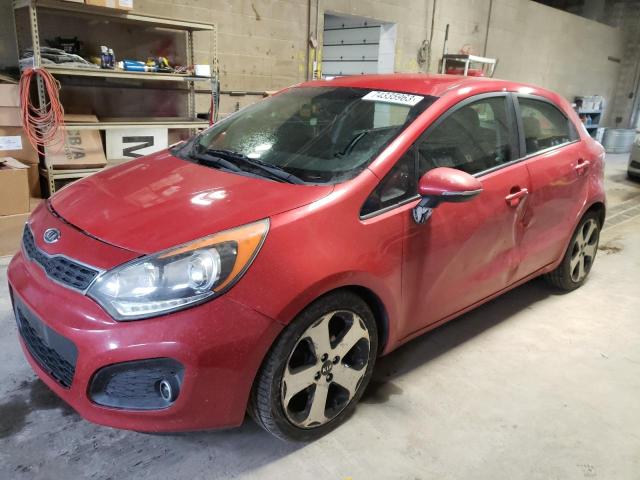 KNADN5A30C6016898 - 2012 KIA RIO EX RED photo 1