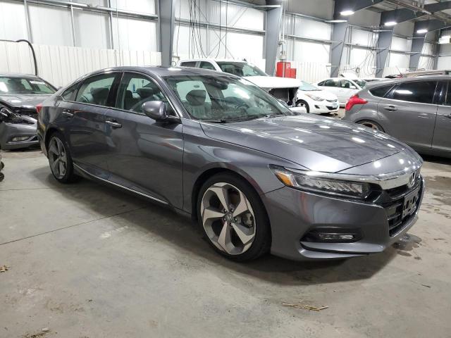 1HGCV1F90JA036357 - 2018 HONDA ACCORD TOURING GRAY photo 4