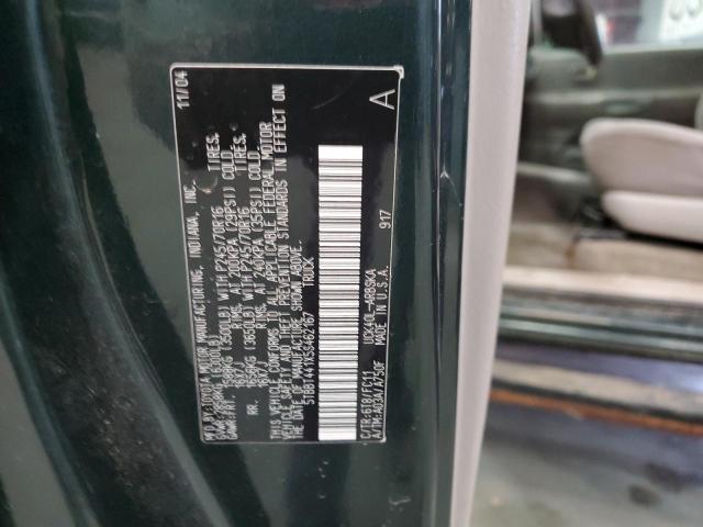 5TBBT441X5S462167 - 2005 TOYOTA TUNDRA ACCESS CAB SR5 GREEN photo 12