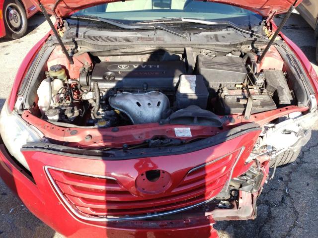 4T1BE46K37U090849 - 2007 TOYOTA CAMRY CE RED photo 11