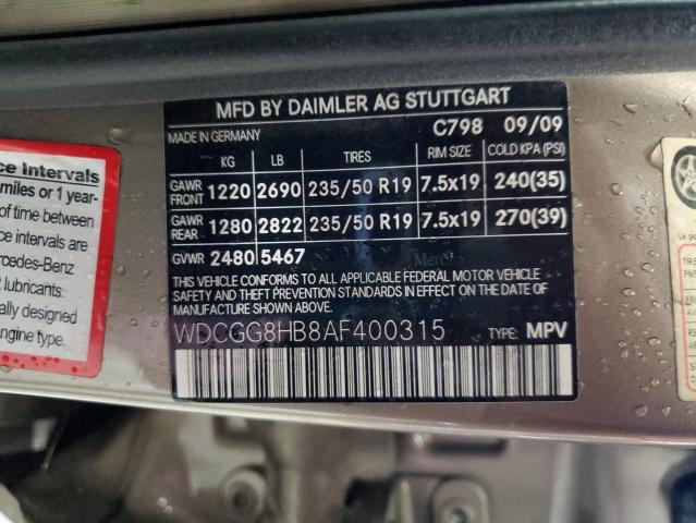 WDCGG8HB8AF400315 - 2010 MERCEDES-BENZ GLK 350 4MATIC GOLD photo 12