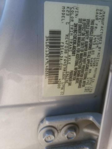 3N1BC13EX9L482881 - 2009 NISSAN VERSA S SILVER photo 12