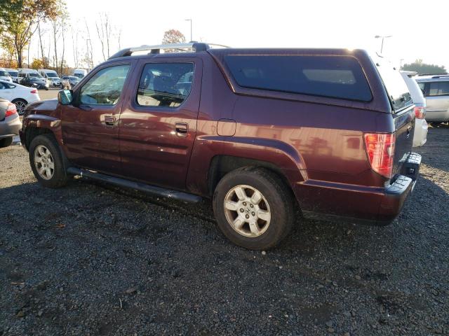 5FPYK1F50BB004602 - 2011 HONDA RIDGELINE RTL BURGUNDY photo 2